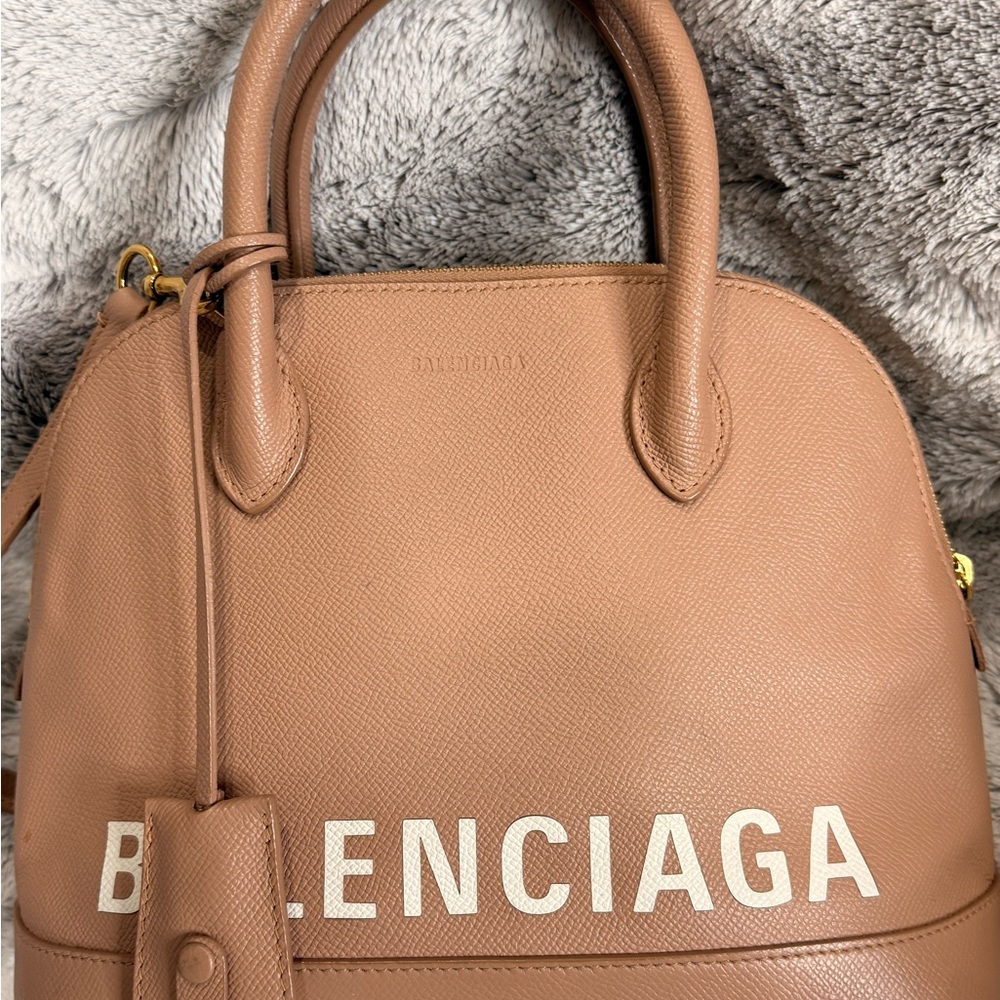 Balenciaga leather top handle bag